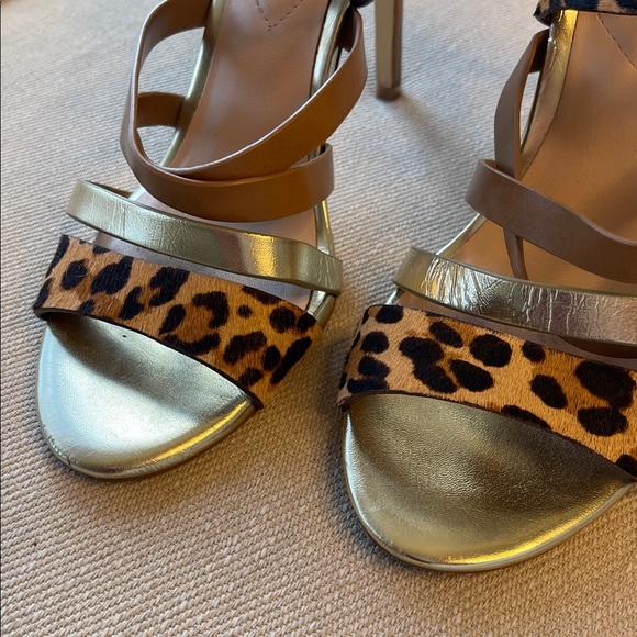 ALDO | Leopard Pony Hair Stiletto Sandals | Excellent Condition Size 8 - Picture 6 of 7